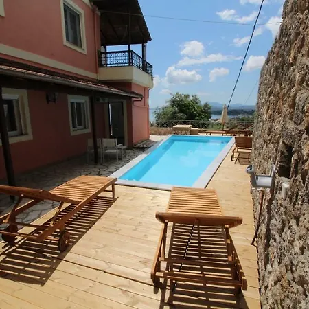 Belvedere ,pyrgi,corfu ,stunning Ipsos Bay View * Agios Markos