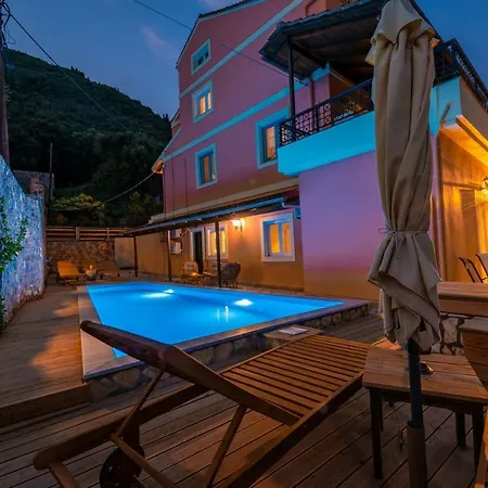 فيلة Belvedere ,pyrgi,corfu ,stunning Ipsos Bay View