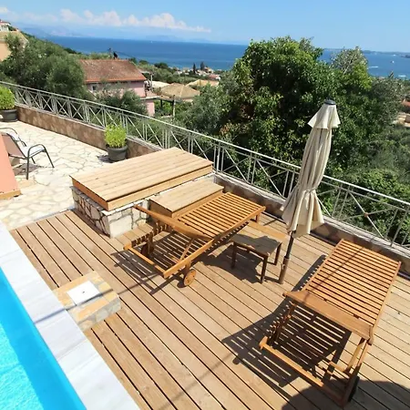 Villa Belvedere ,pyrgi,corfu ,stunning Ipsos Bay View