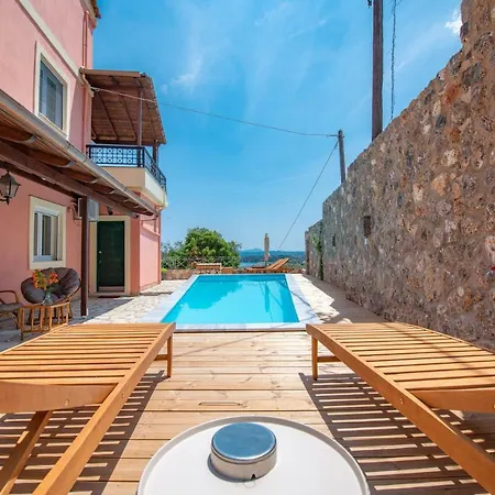 فيلة Belvedere ,pyrgi,corfu ,stunning Ipsos Bay View