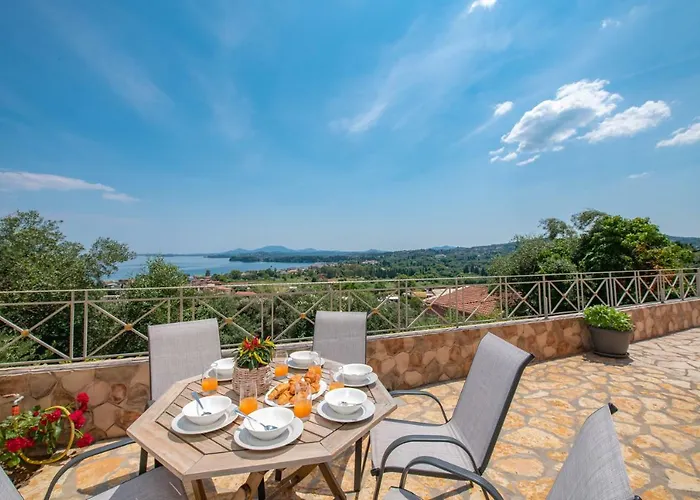 Belvedere ,pyrgi,corfu ,stunning Ipsos Bay View Villa