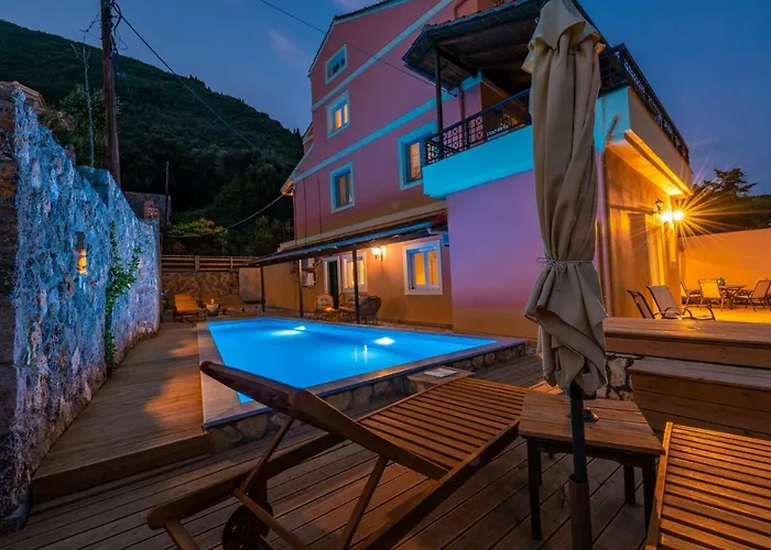 빌라 Belvedere ,pyrgi,corfu ,stunning Ipsos Bay View