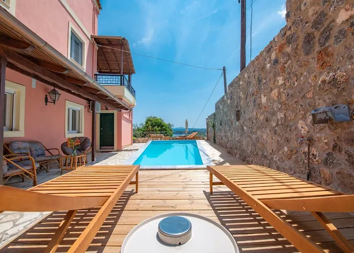 빌라 Belvedere ,pyrgi,corfu ,stunning Ipsos Bay View