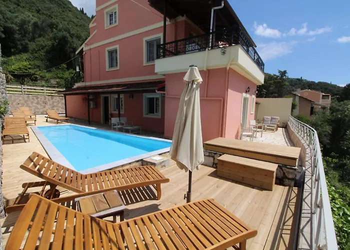 빌라 Belvedere ,pyrgi,corfu ,stunning Ipsos Bay View Ágios Márkos